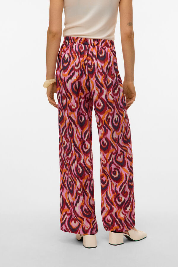 Vero Moda Pantal&oacute;n largo fluido Rosa