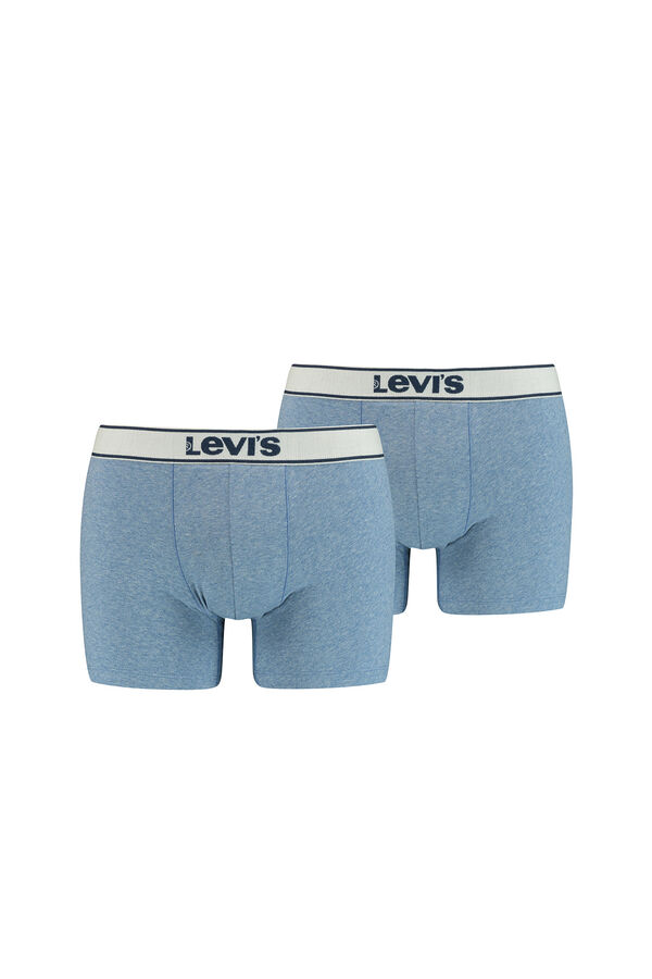 Cortefiel Pack Levi’s® de 2 bóxers estilo melange Azul