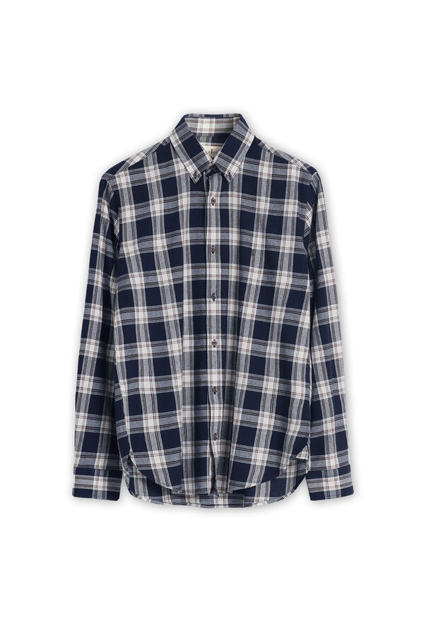 PuroEGO Camisa aos quadrados  Azul