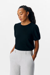 Object Camiseta manga abullonada Negro