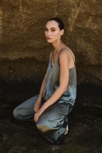 Selected Femme Pantalón satinado wide Leg con pinza