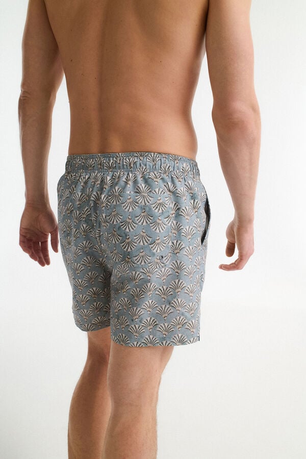 Selected Fato de banho estampado Verde