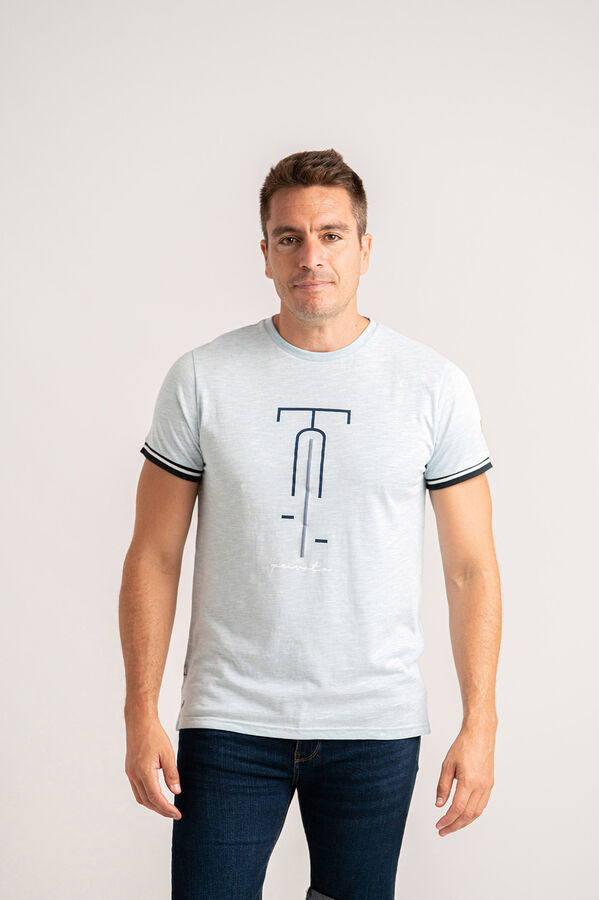 Privata Camiseta "bike" de manga curta Azul