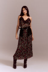 Slowlove Falda larga estampada Multicolor