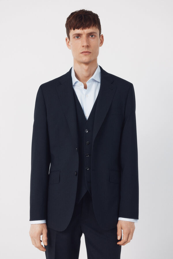 Cortefiel Americana traje dynamic estructura azul Azul marino