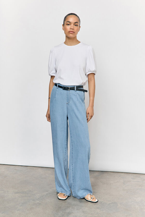 Object Cal&ccedil;a larga tencel Azul