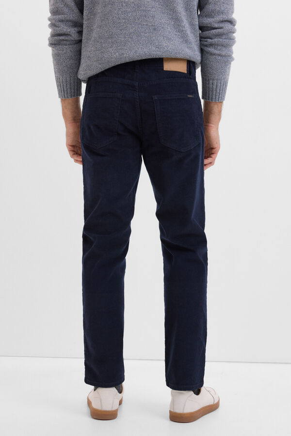 Cortefiel Cal&ccedil;as com 5 bolsos slim fit Azul