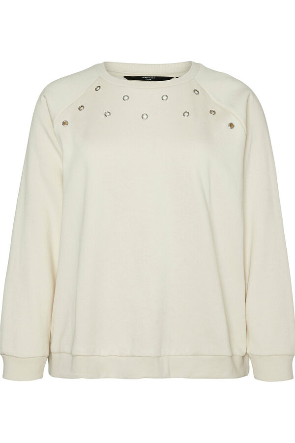 Vero Moda Curve Sudadera arandelas talla grande Gris