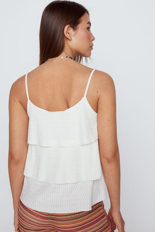 Slowlove Top tirantes estructura Marfil