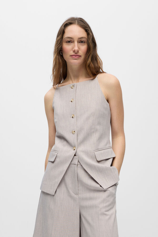 Object Chaleco sarga vestir Gris