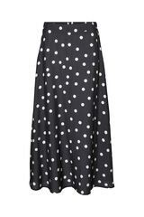 Vero Moda Falda midi lunares Negro