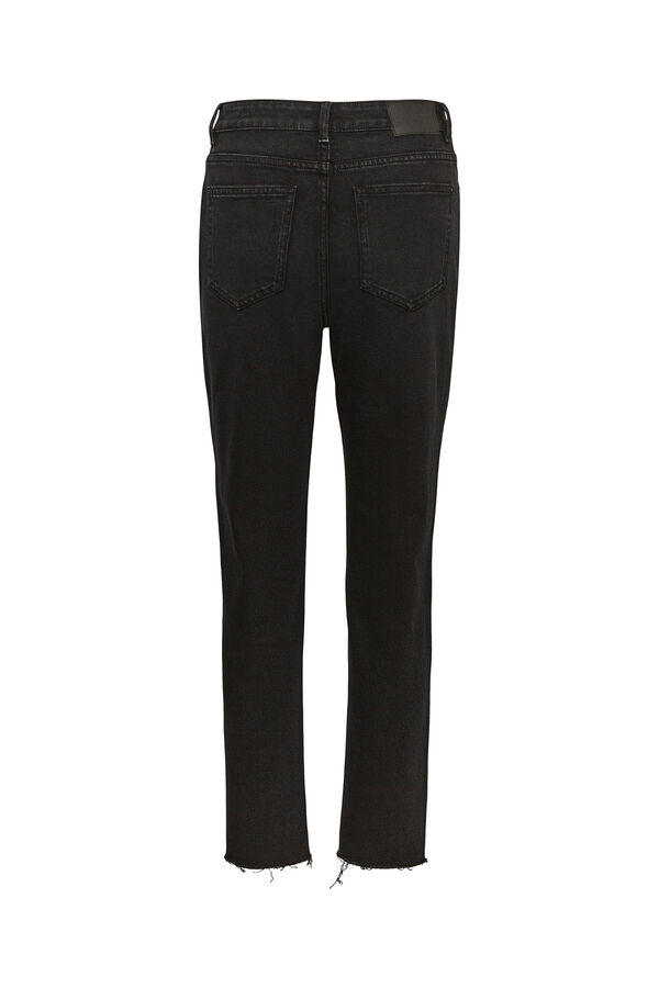 Vero Moda Vaquero recto tiro alto Negro