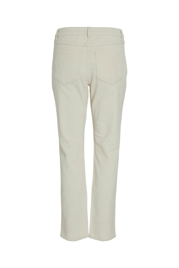 Vila Cal&ccedil;as de bombazina retas Cinzento