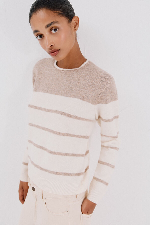 Cortefiel Jersey tacto suave Beige