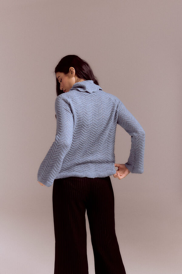 Slowlove Jersey cuello vuelto Azul