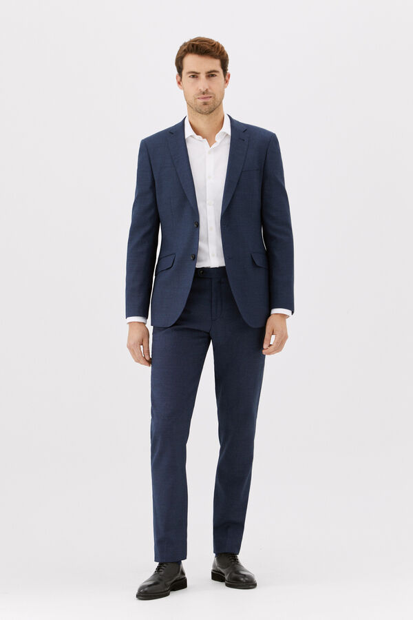 Cortefiel Pantalón ojo perdiz en tailred fit Azul