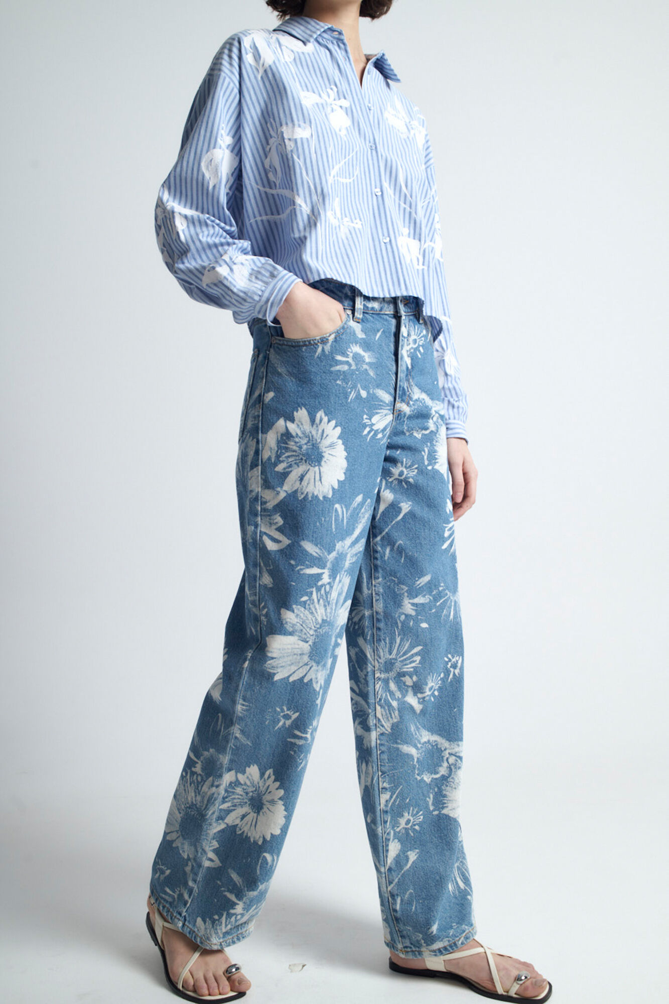 Object Jeans estampado