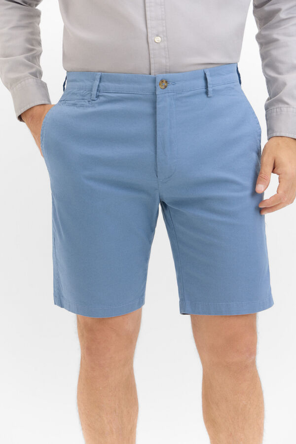 Cortefiel Bermudas chinos estampadas Azul
