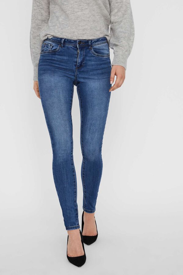 Vero Moda Vaquero de algod&oacute;n org&aacute;nico Azul