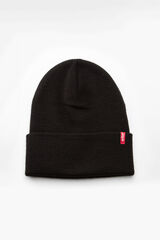 Levi's Beanie slouchy Red Tab Negro