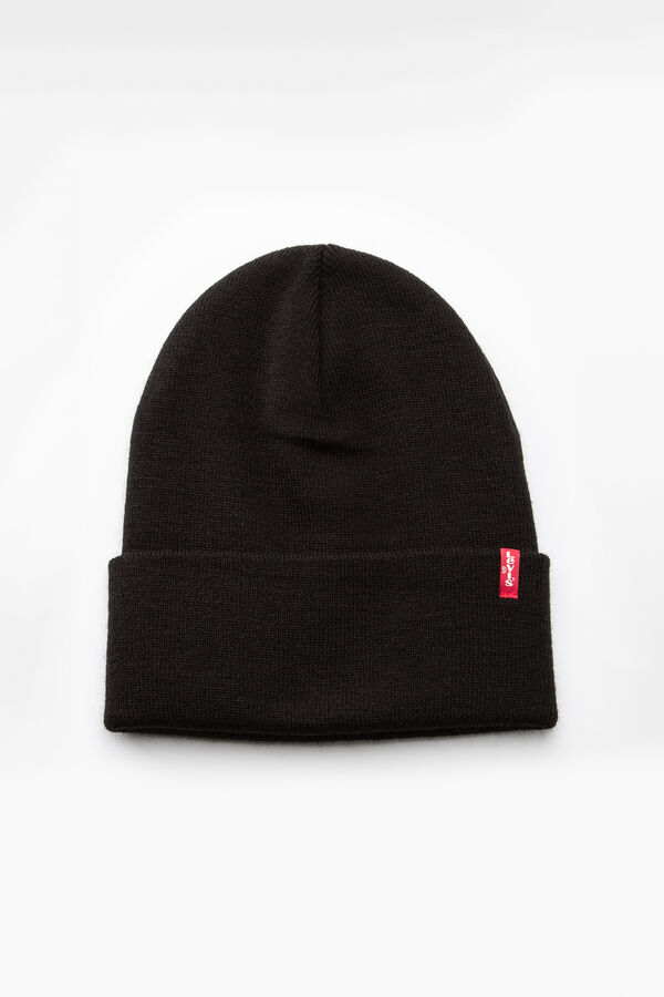 Levi's Beanie slouchy Red Tab Negro