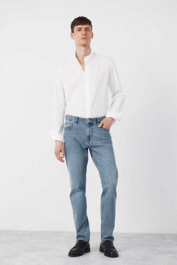 Cortefiel Cal&ccedil;as jeans slim fit Azul