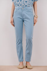 Cortefiel Cal&ccedil;a skinny cropped colorida Azul