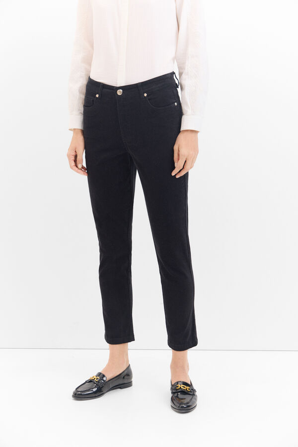 Cortefiel Pantalones Sensational pana Negro