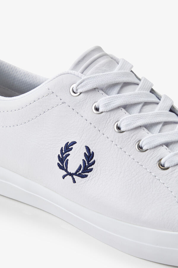Fred Perry Sapatilhas Baseline pele Branco