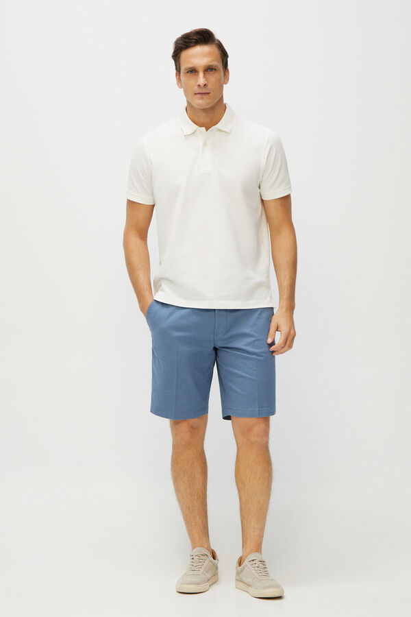 Cortefiel Bermuda estampada Azul