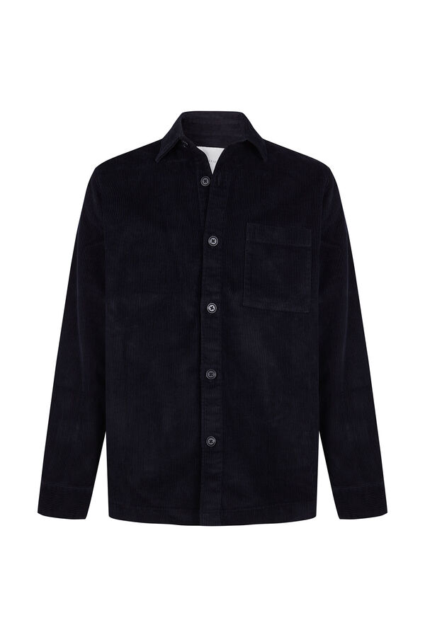Cortefiel Sobrecamisa bombazina Azul