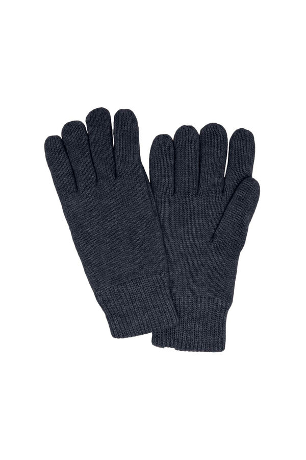 Selected Luvas confeccionadas com L&atilde; RWS. Azul