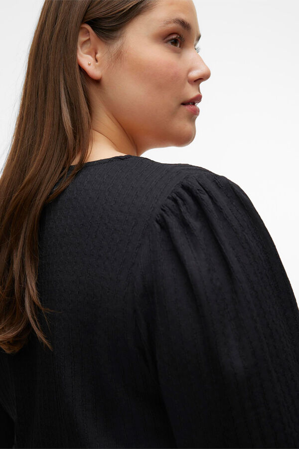 Vero Moda Curve Top de manga comprida Curve Preto