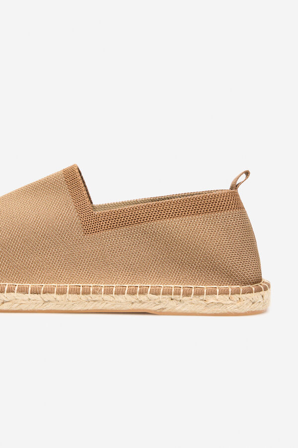 Cortefiel Alpargata tejido punto Beige
