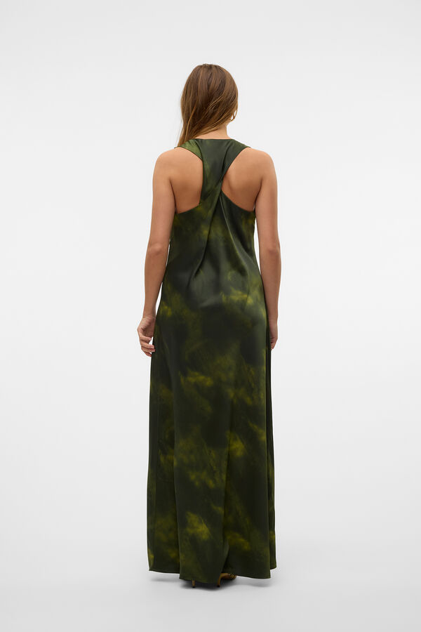 Vero Moda Vestido longo halter com costas cruzadas Verde