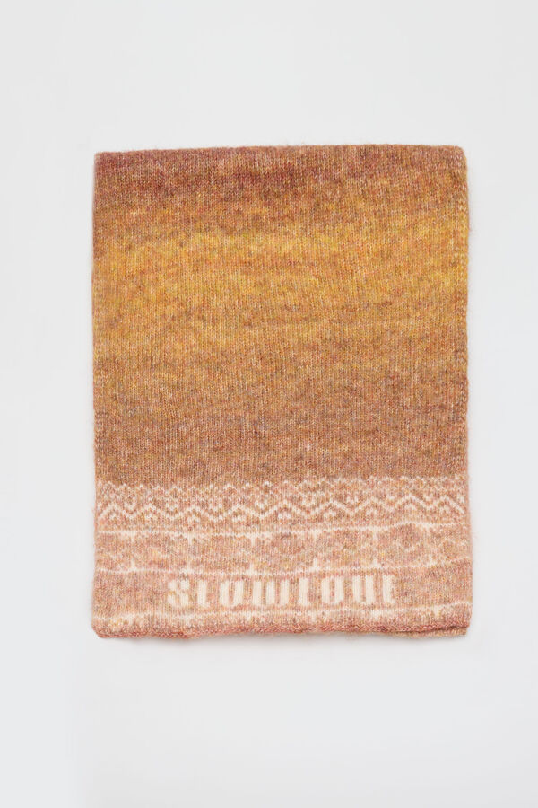 Slowlove Bufanda logo Estampado naranja