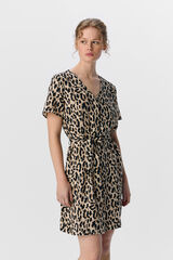 Object Vestido curto estampado  Cinzento