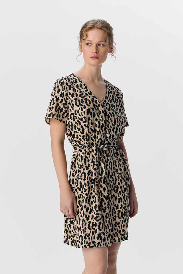 Object Vestido curto estampado  Cinzento