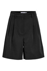 Vila Bermuda midi de cintura alta Negro