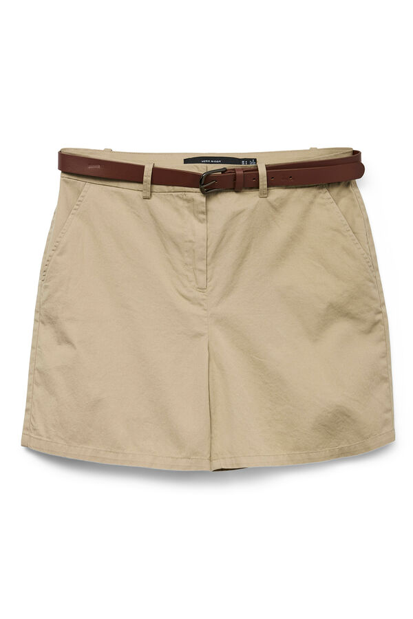 Vero Moda Cal&ccedil;&otilde;es estilo chino com cinto Cinzento