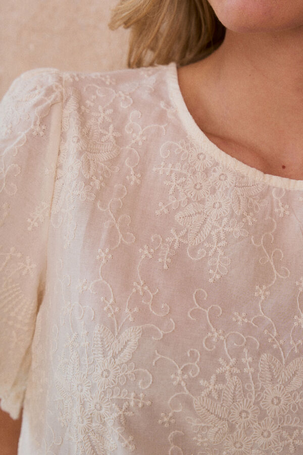 Polín Et Moi Blusa bordada Claire Tostado