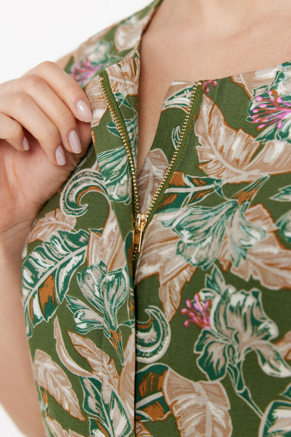 Cortefiel Macac&atilde;o com cinto Verde