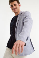 Selected Blazer de linho regular Azul