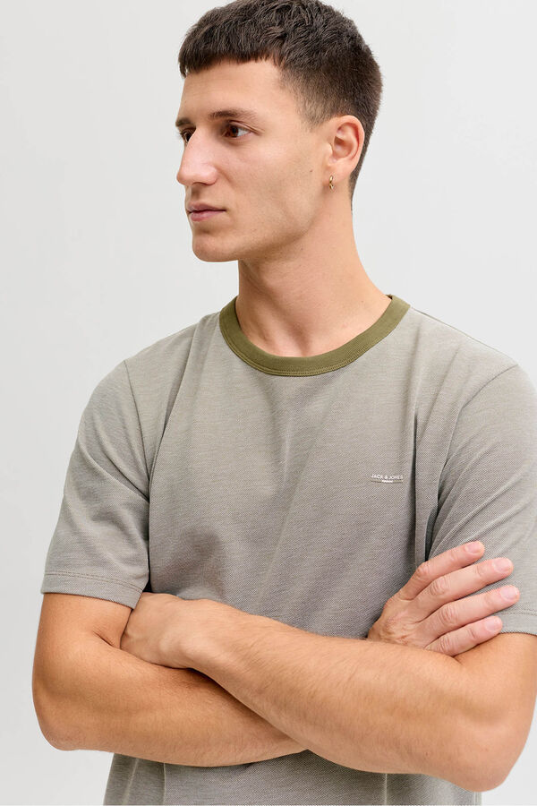 Jack & Jones T-shirt b&aacute;sica manga curta Verde