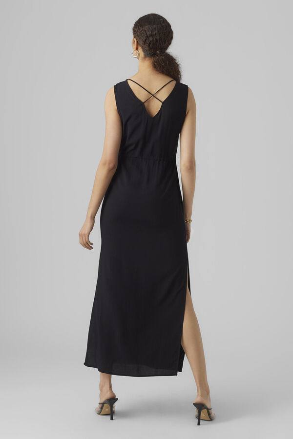 Vero Moda Vestido largo tirante ancho Negro