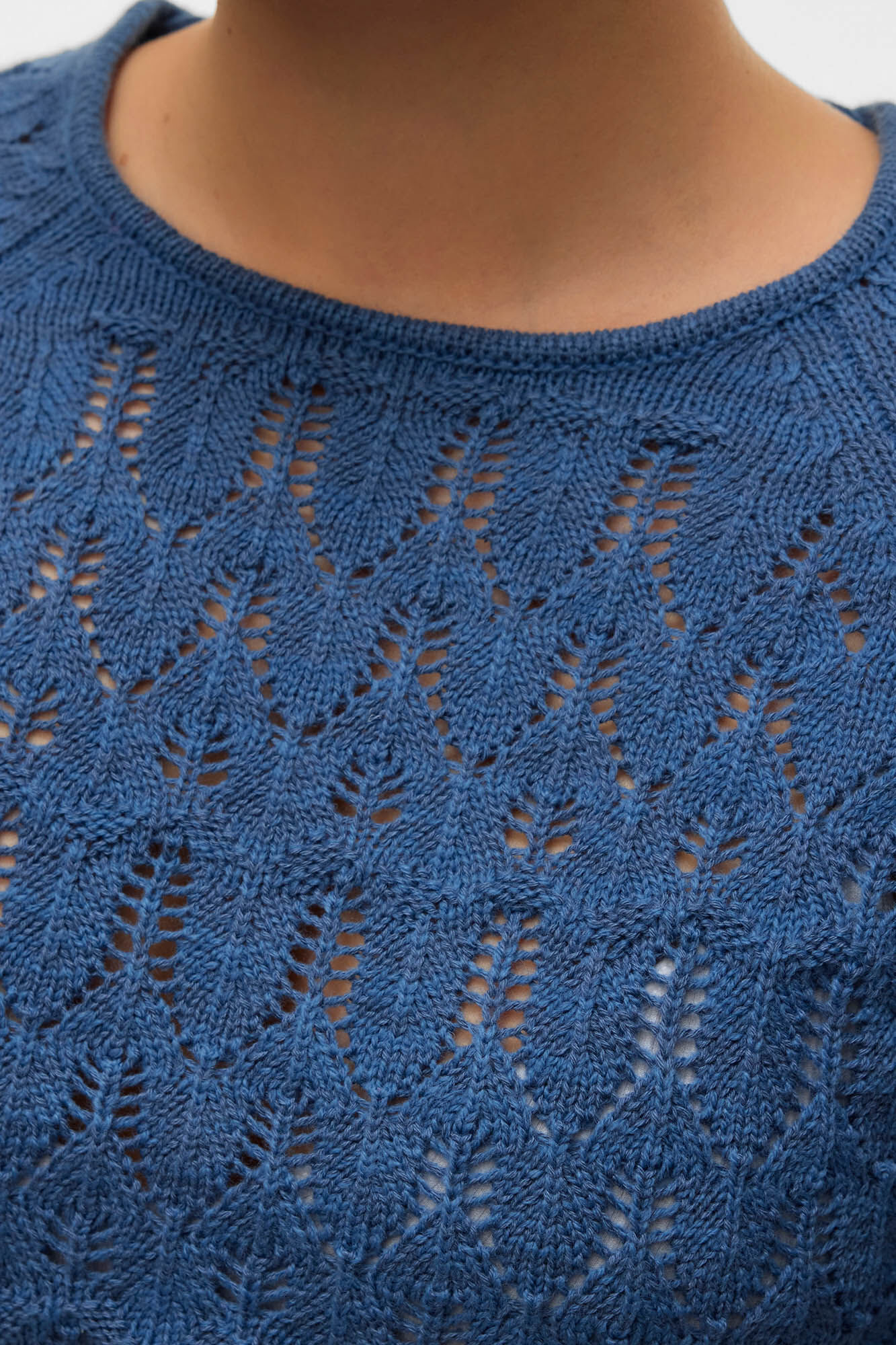 Vero Moda Camiseta de punto calado manga larga