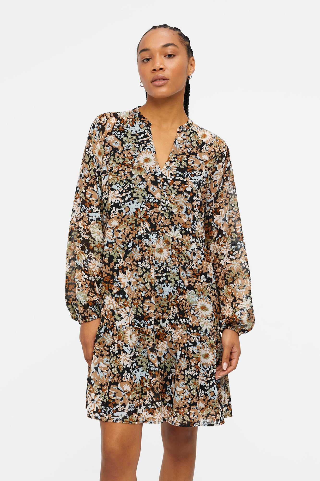 Object Vestido corto a capas