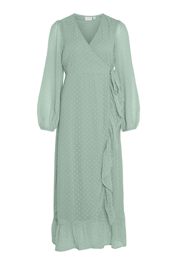Vila Vestido midi fiesta Verde