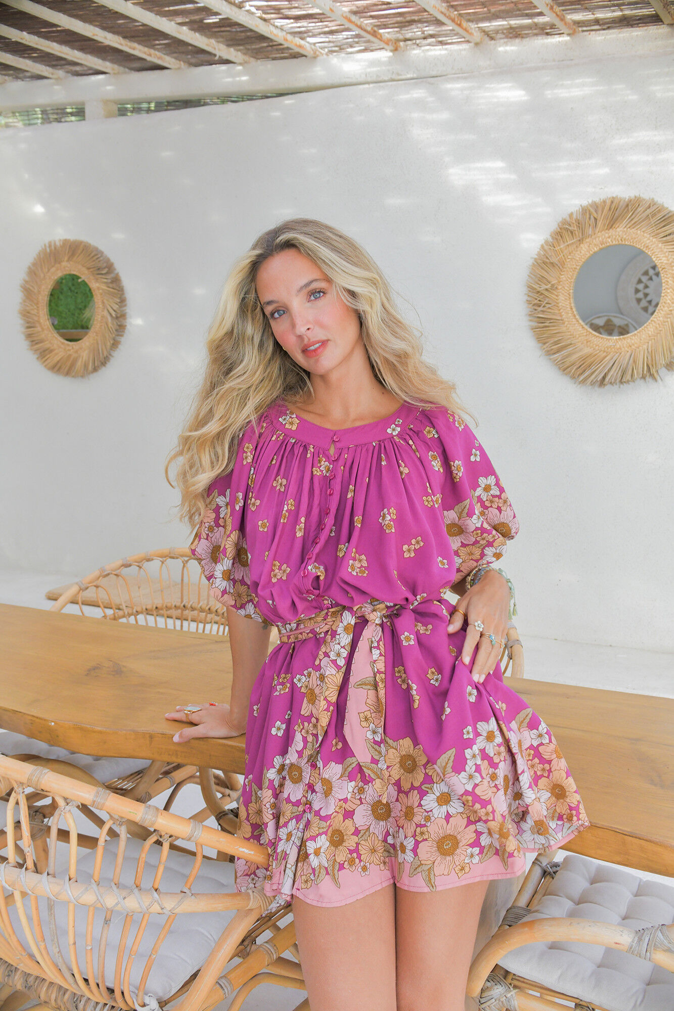 Jaase Vestido curto fluido