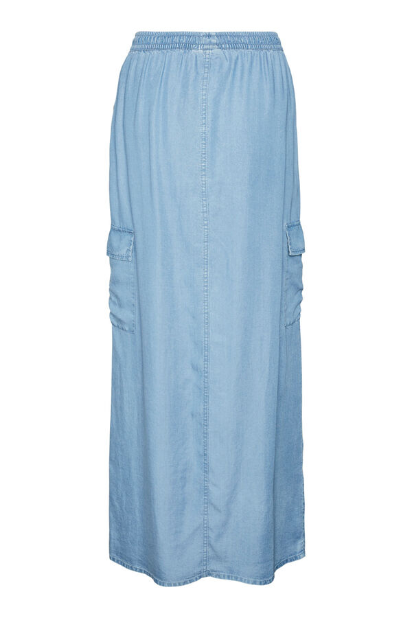 Vero Moda Saia comprida cargo  Azul